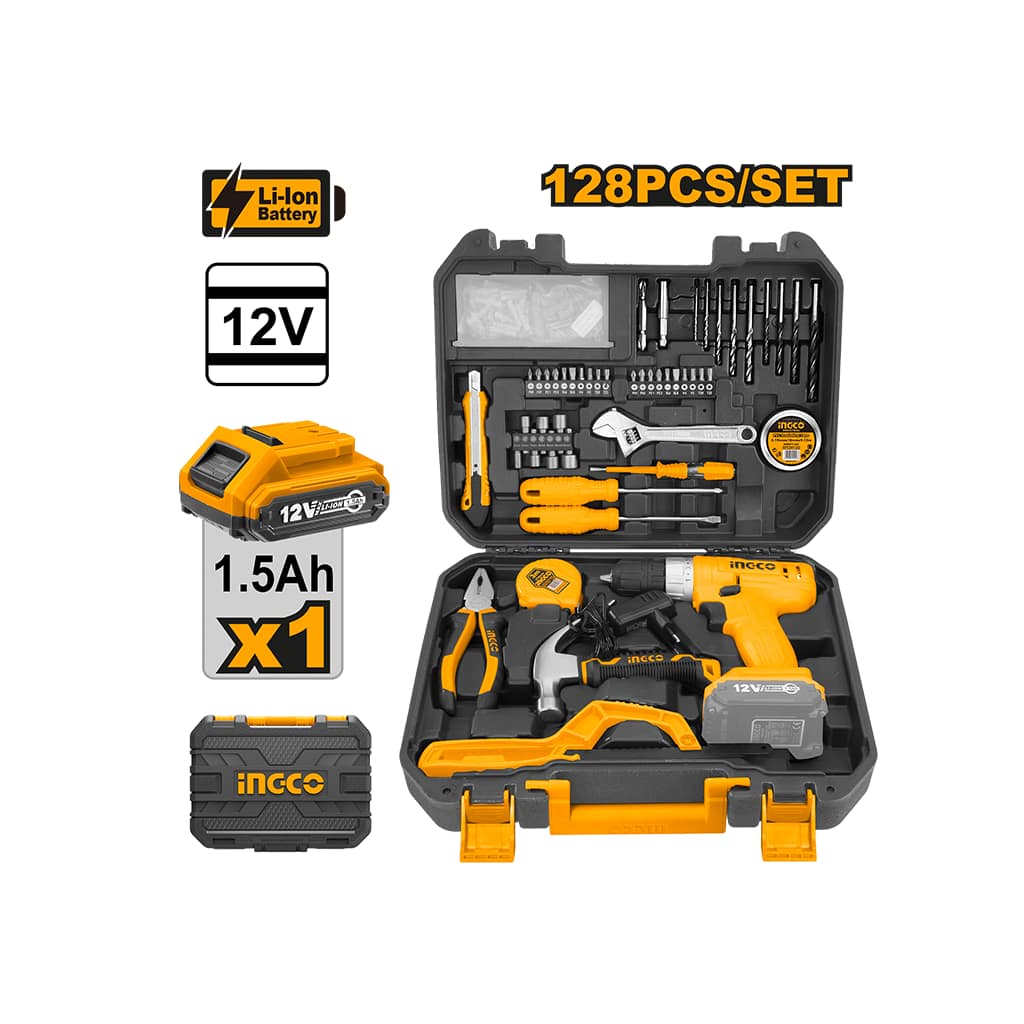 Coffret visseuse 12V + 127 outils/accessoires